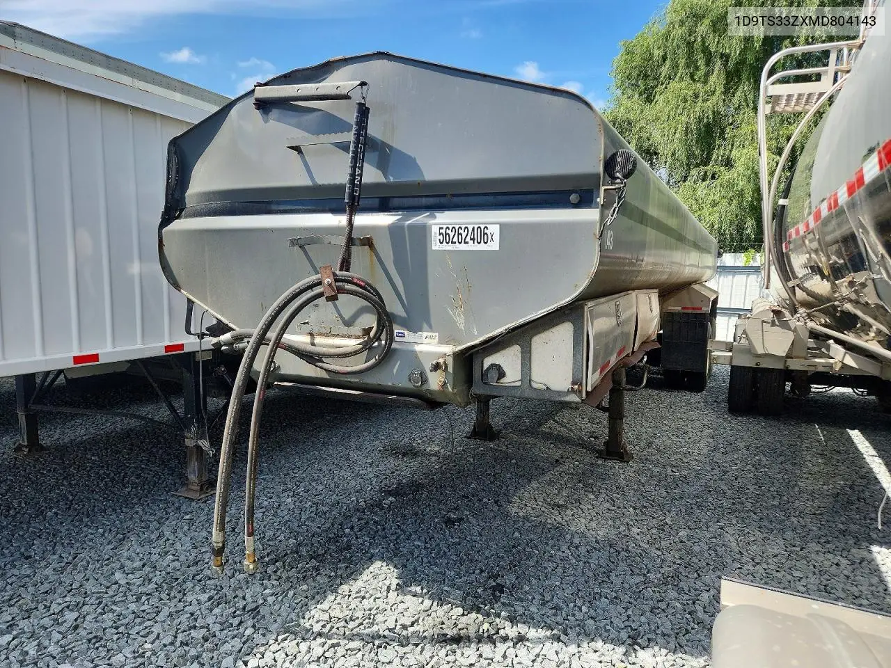 2021 Diller Trailers - Tank Trailer VIN: 1D9TS33ZXMD804143 Lot: 56262406