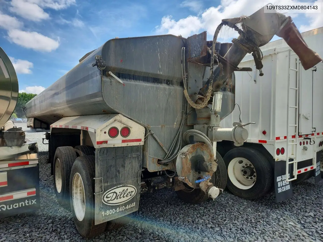 2021 Diller Trailers - Tank Trailer VIN: 1D9TS33ZXMD804143 Lot: 56262406