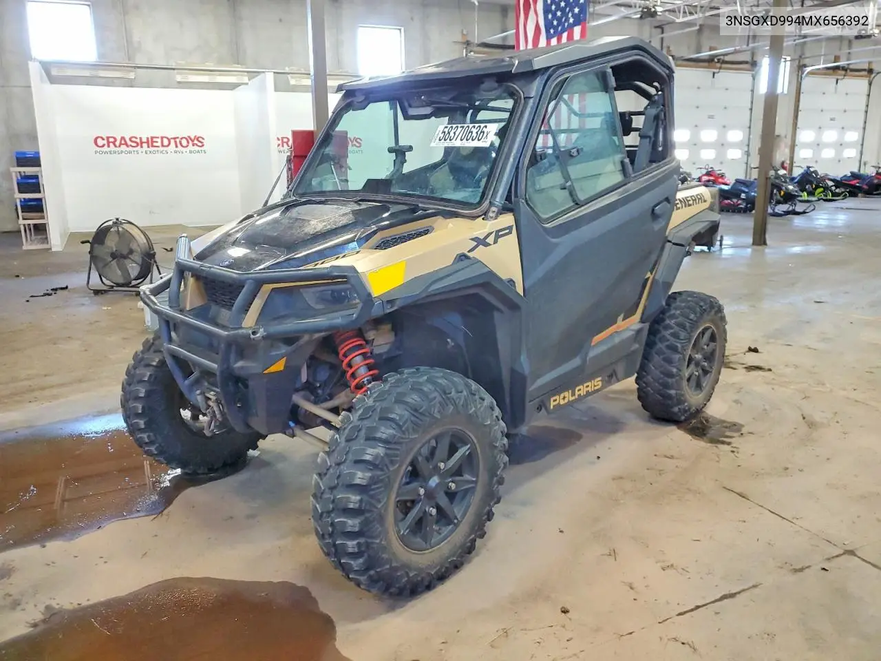 2021 Polaris General Xp Utility Vehicle VIN: 3NSGXD994MH656392 Lot: 58370636