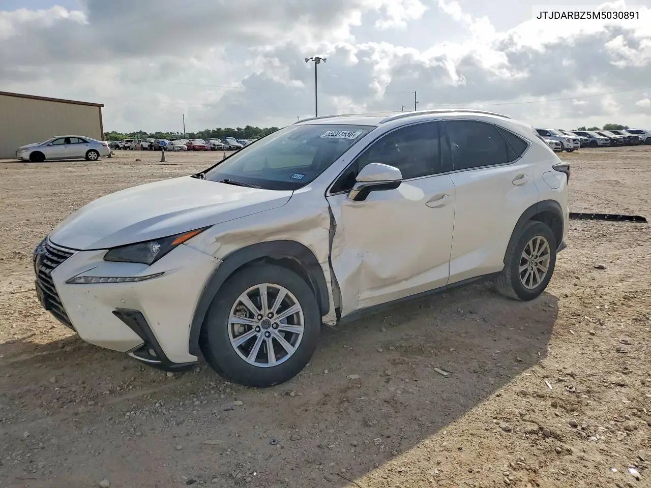 2021 Lexs Nx 300 VIN: JTJDARBZ5M5030891 Lot: 59201556