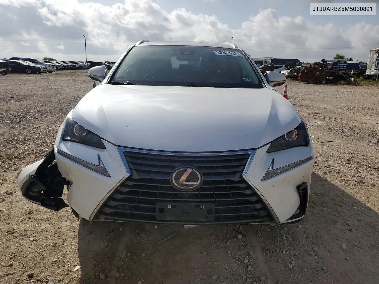 2021 Lexs Nx 300 VIN: JTJDARBZ5M5030891 Lot: 59201556