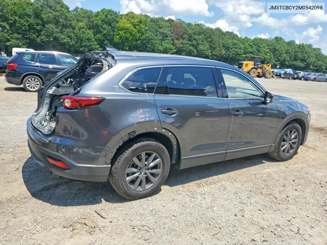2021 Mazda Cx-9 Touring VIN: JM3TCBCY2M0542098 Lot: 60005356