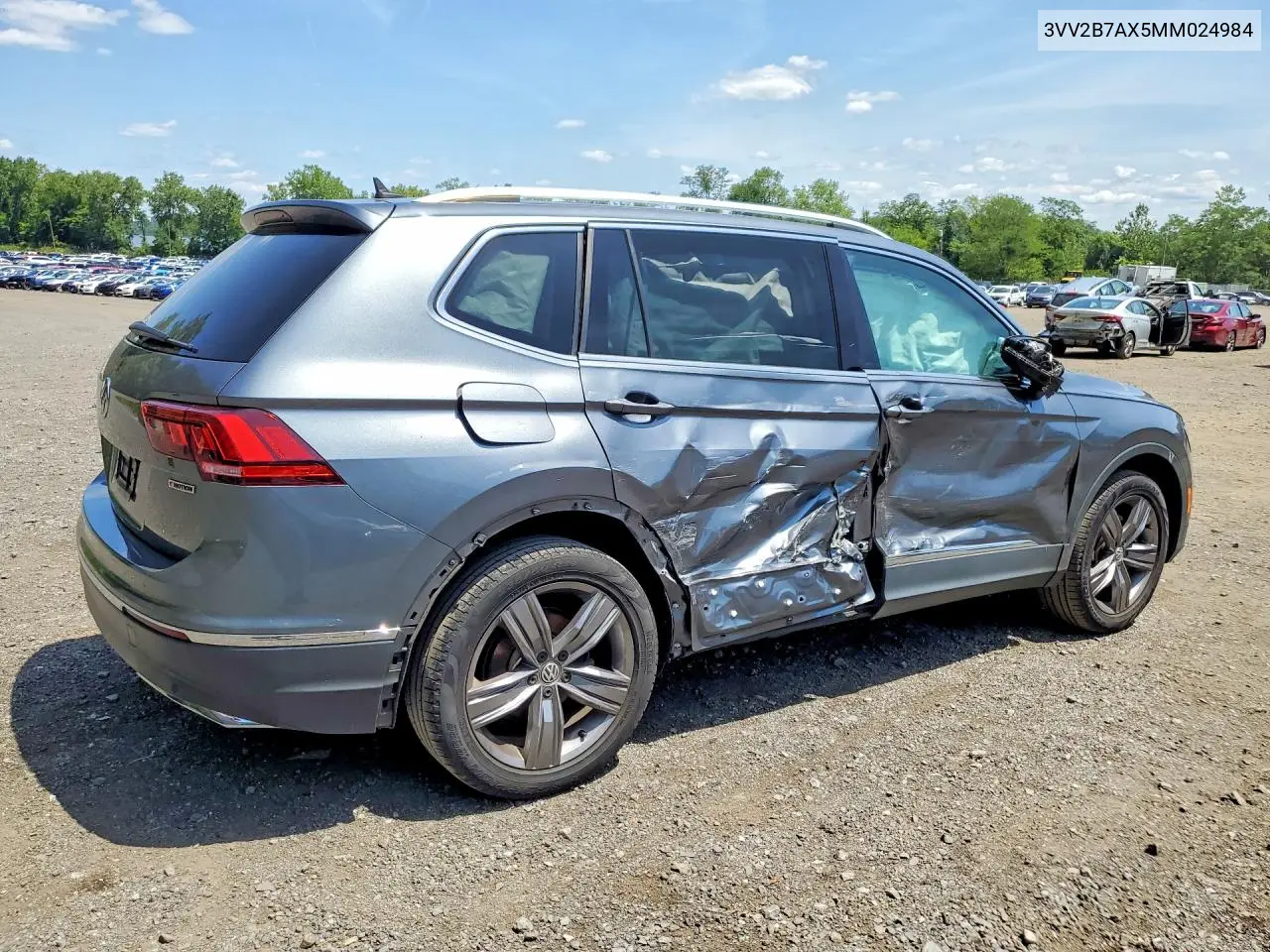 2021 Volk Tiguan VIN: 3VV2B7AX5MM024984 Lot: 60529826