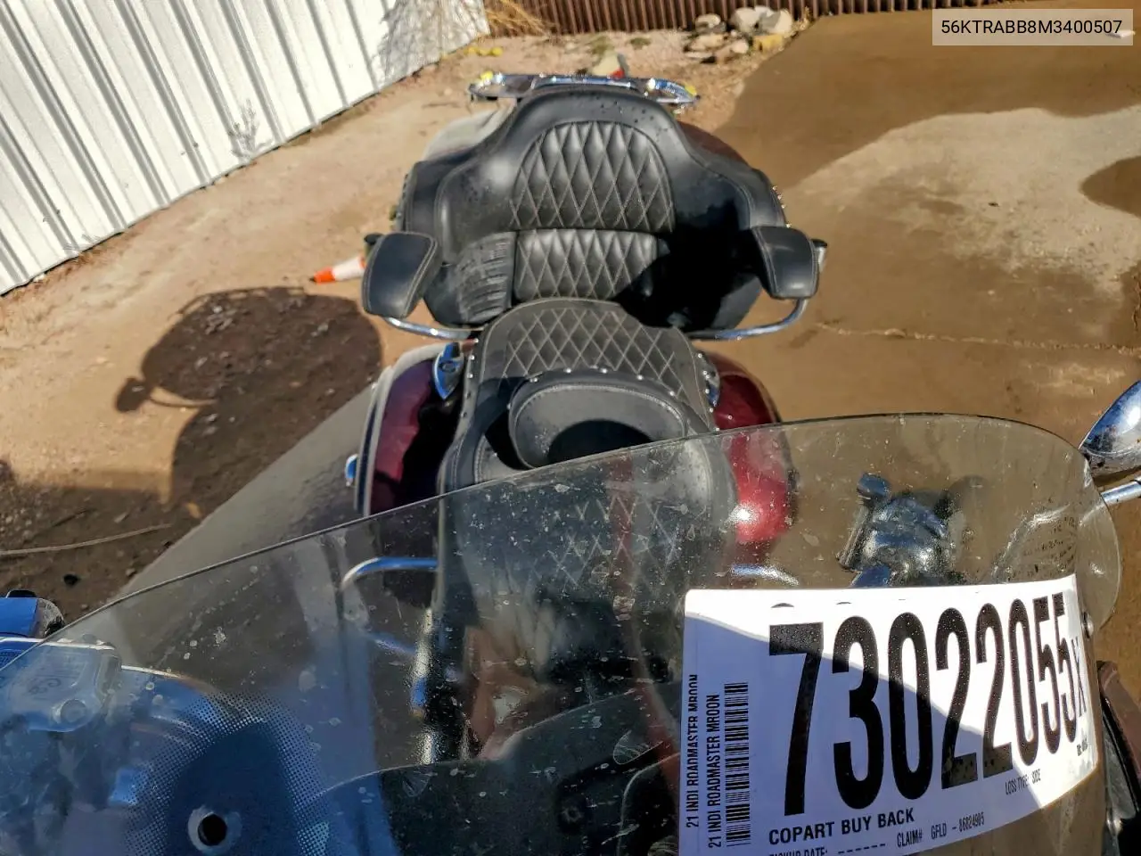 56KTRABB8M3400507 2021 Indian Motorcycle Co. Roadmaster