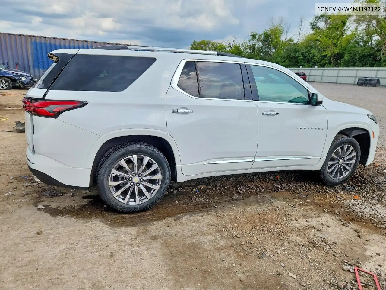 2022 Chevrolet Traverse Premier VIN: 1GNEVKKW4NJ193122 Lot: 60476186