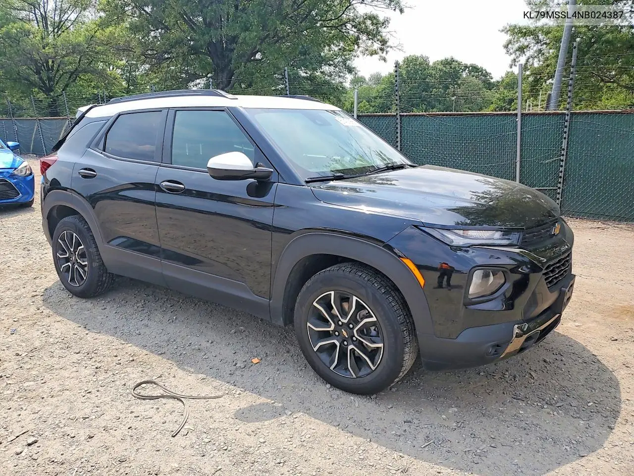 2022 Chev Trailblazer VIN: KL79MSSL4NB024387 Lot: 61431356
