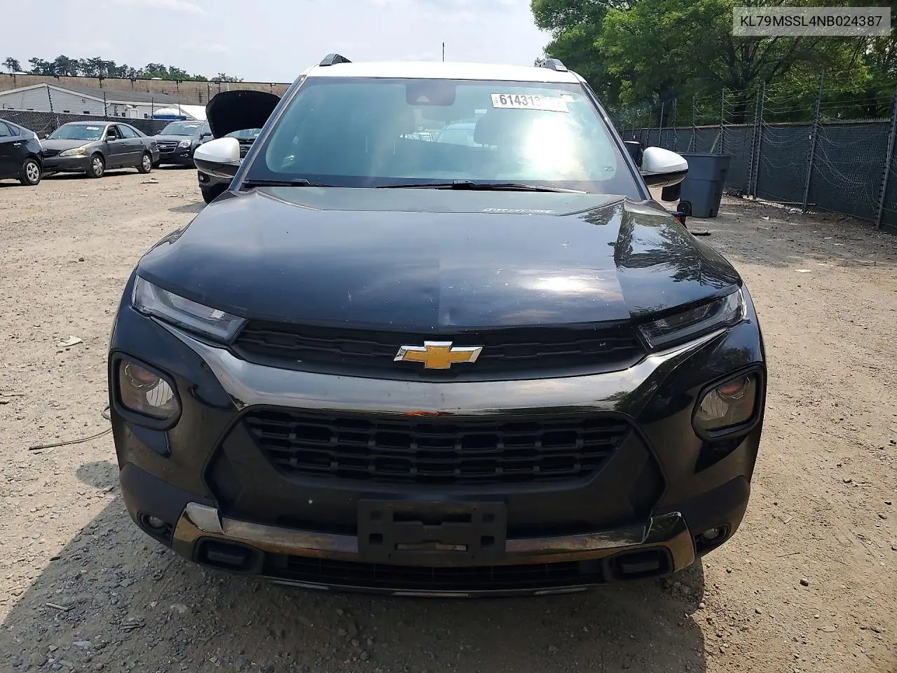 2022 Chev Trailblazer VIN: KL79MSSL4NB024387 Lot: 61431356