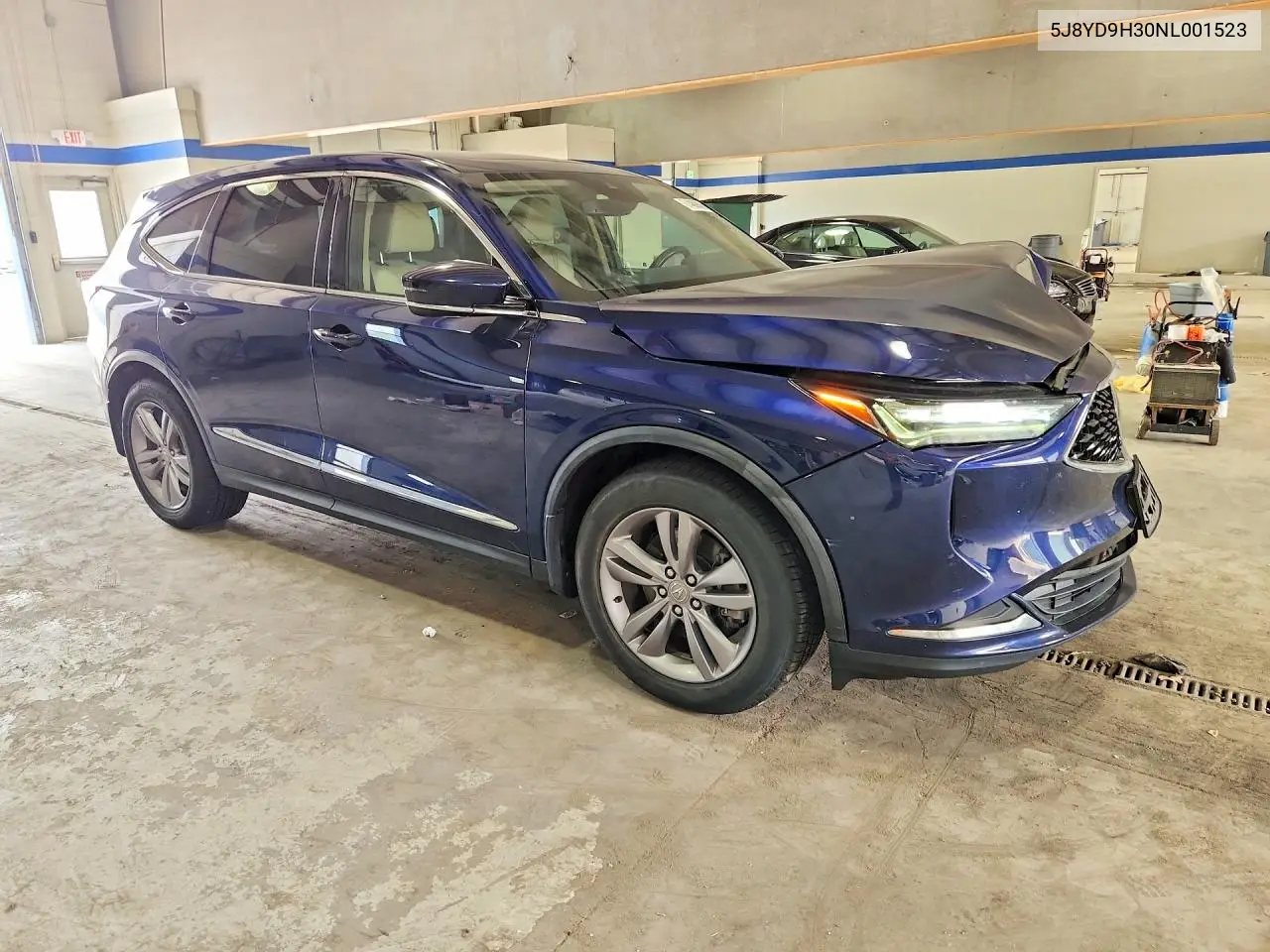 2022 Acur Mdx VIN: 5J8YD9H30NL001523 Lot: 61488906