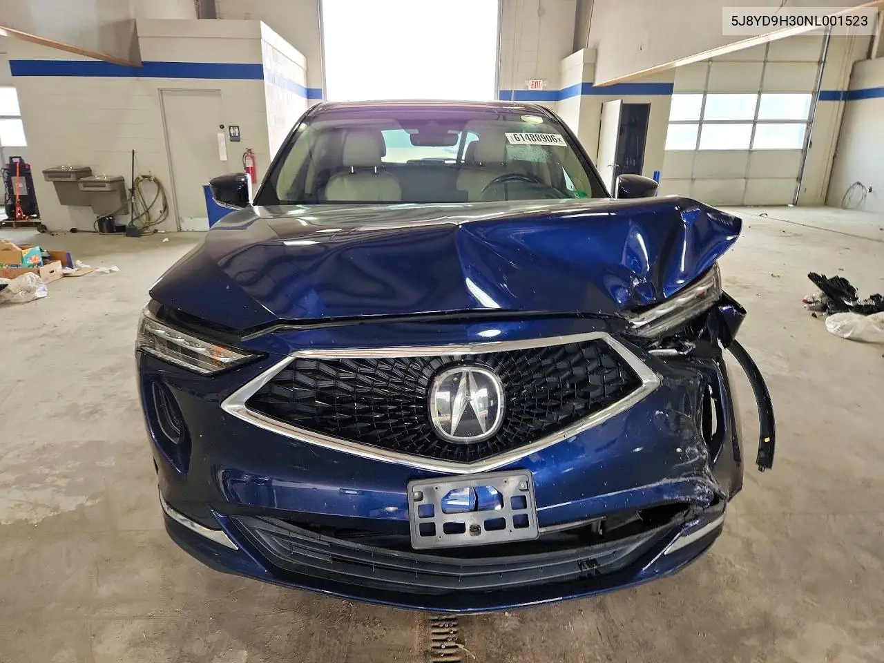 2022 Acur Mdx VIN: 5J8YD9H30NL001523 Lot: 61488906