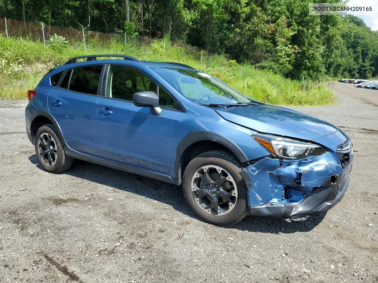 2022 Suba Crosstrek VIN: JF2GTABC5NH209165 Lot: 62390276