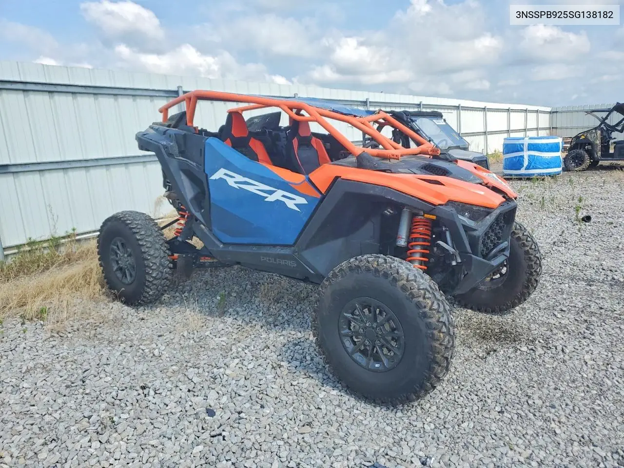 2025 Polaris Rzr Pro S Utility Vehicle VIN: 3NSSPB925SG138182 Lot: 58404446