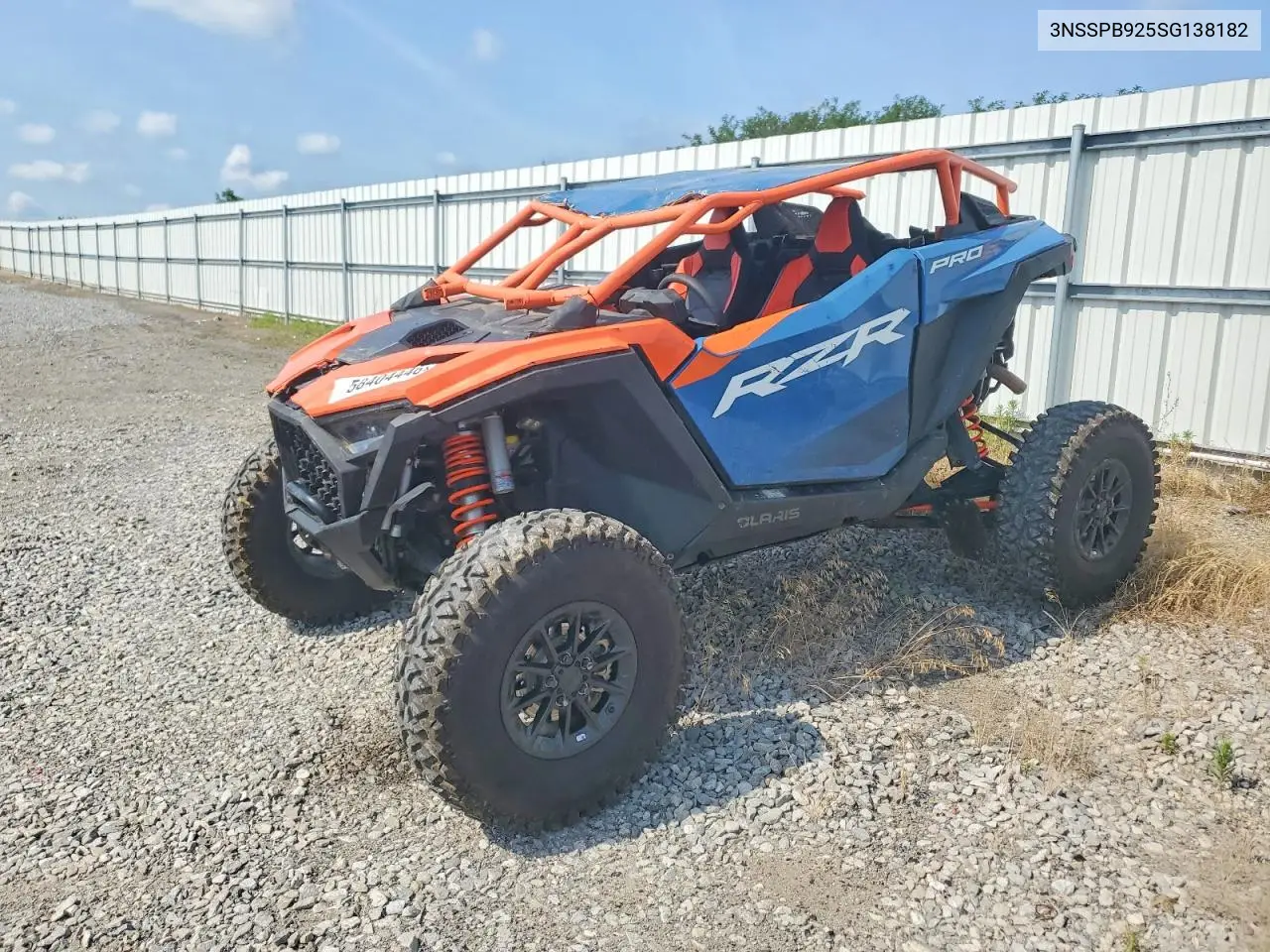 2025 Polaris Rzr Pro S Utility Vehicle VIN: 3NSSPB925SG138182 Lot: 58404446