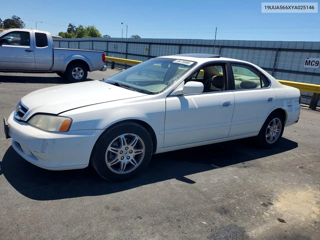 2000 Acura 3.2Tl VIN: 19UUA566XYA025146 Lot: 58478986