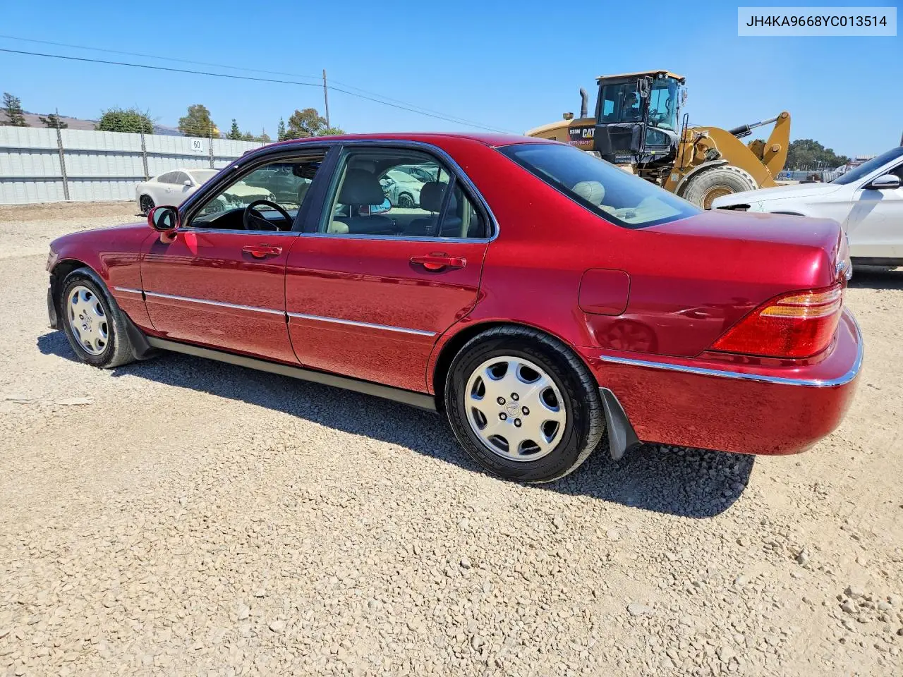2000 Acura 3.5Rl VIN: JH4KA9668YC013514 Lot: 60803336