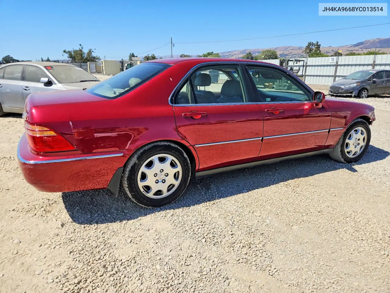 2000 Acura 3.5Rl VIN: JH4KA9668YC013514 Lot: 60803336