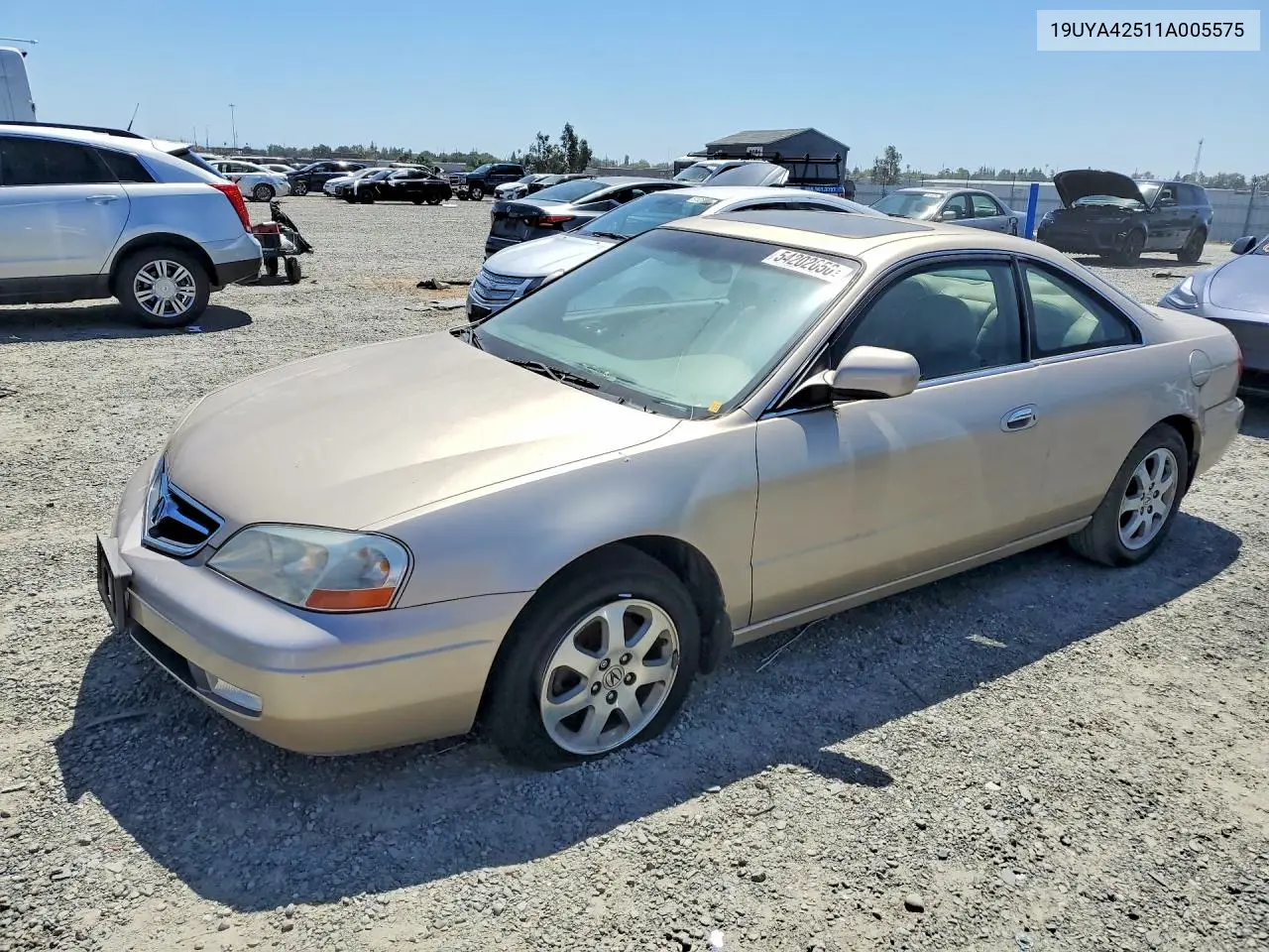 2001 Acura 3.2Cl VIN: 19UYA42511A005575 Lot: 54202656