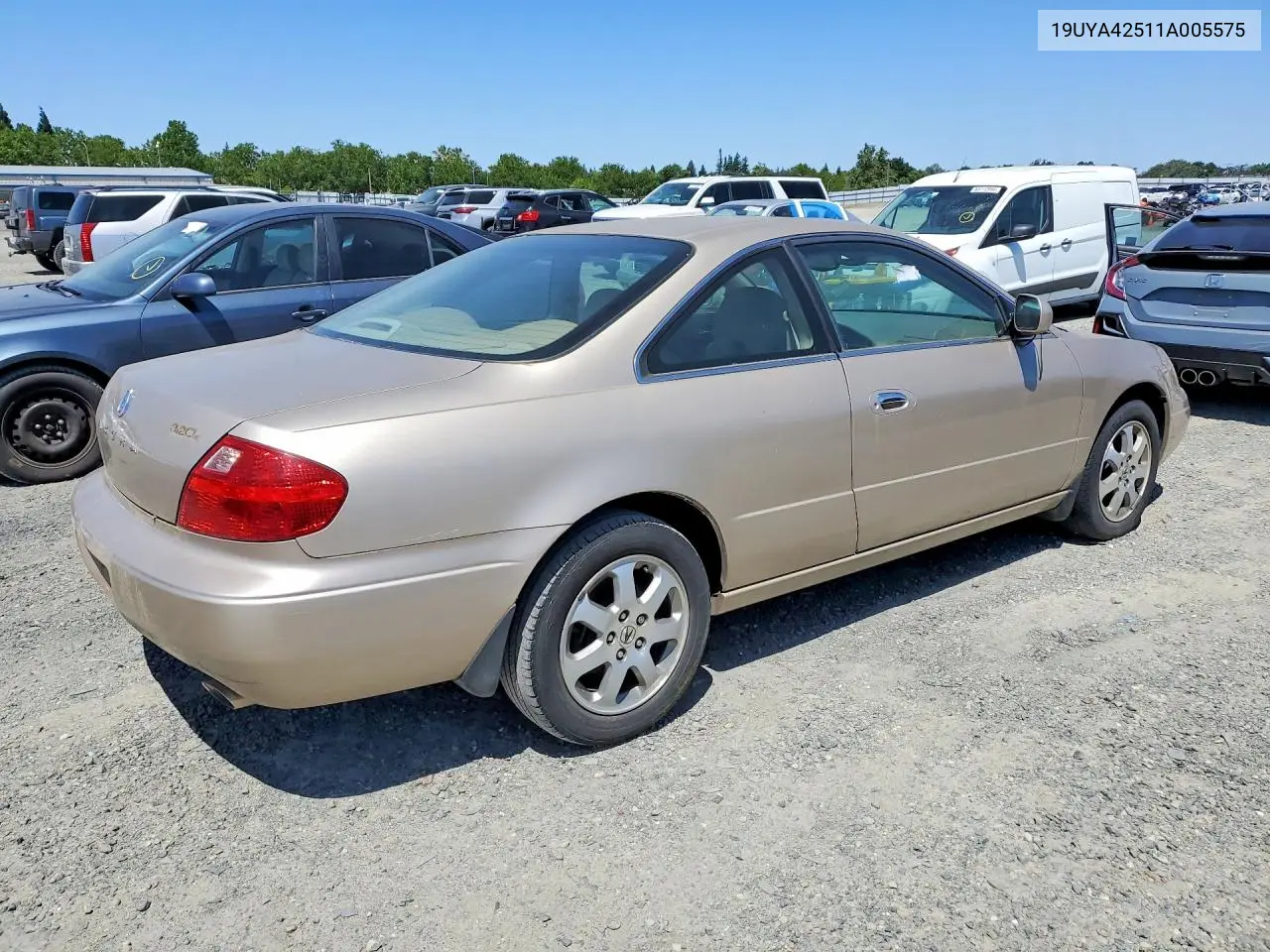 2001 Acura 3.2Cl VIN: 19UYA42511A005575 Lot: 54202656