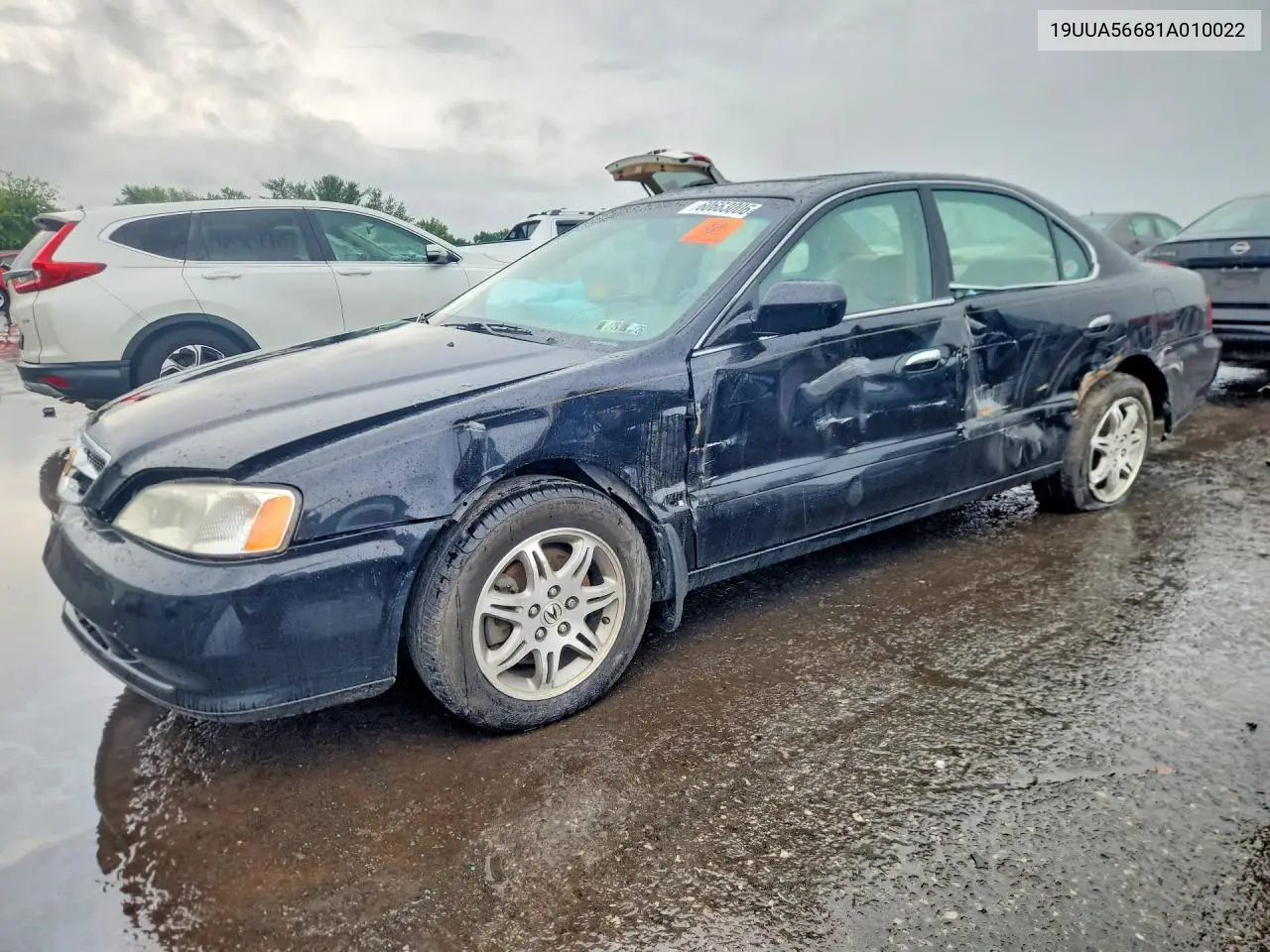 2001 Acura 3.2Tl VIN: 19UUA56681A010022 Lot: 60663006