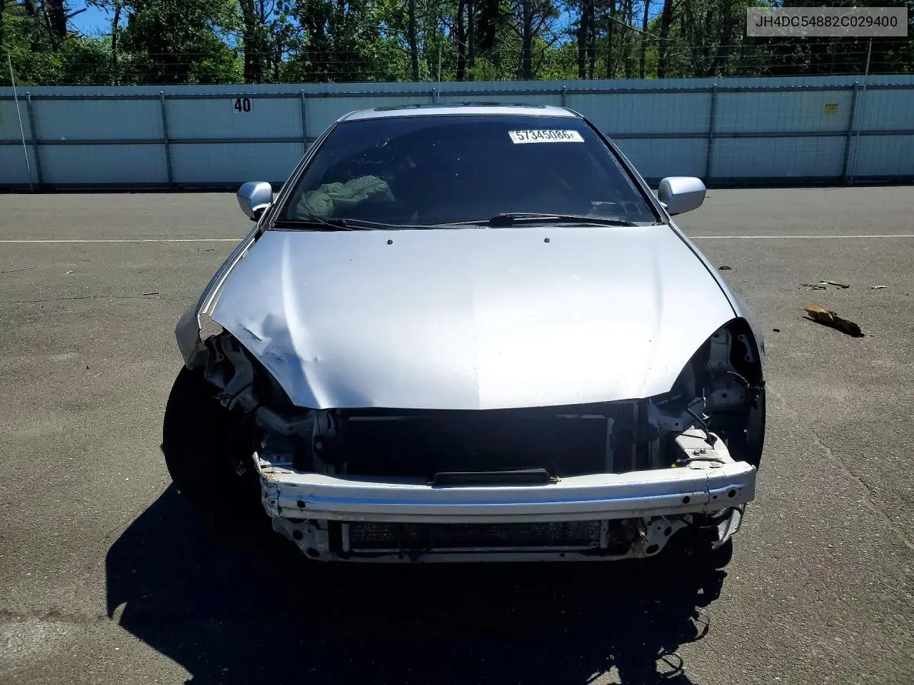 2002 Acura Rsx VIN: JH4DC54882C029400 Lot: 57345086