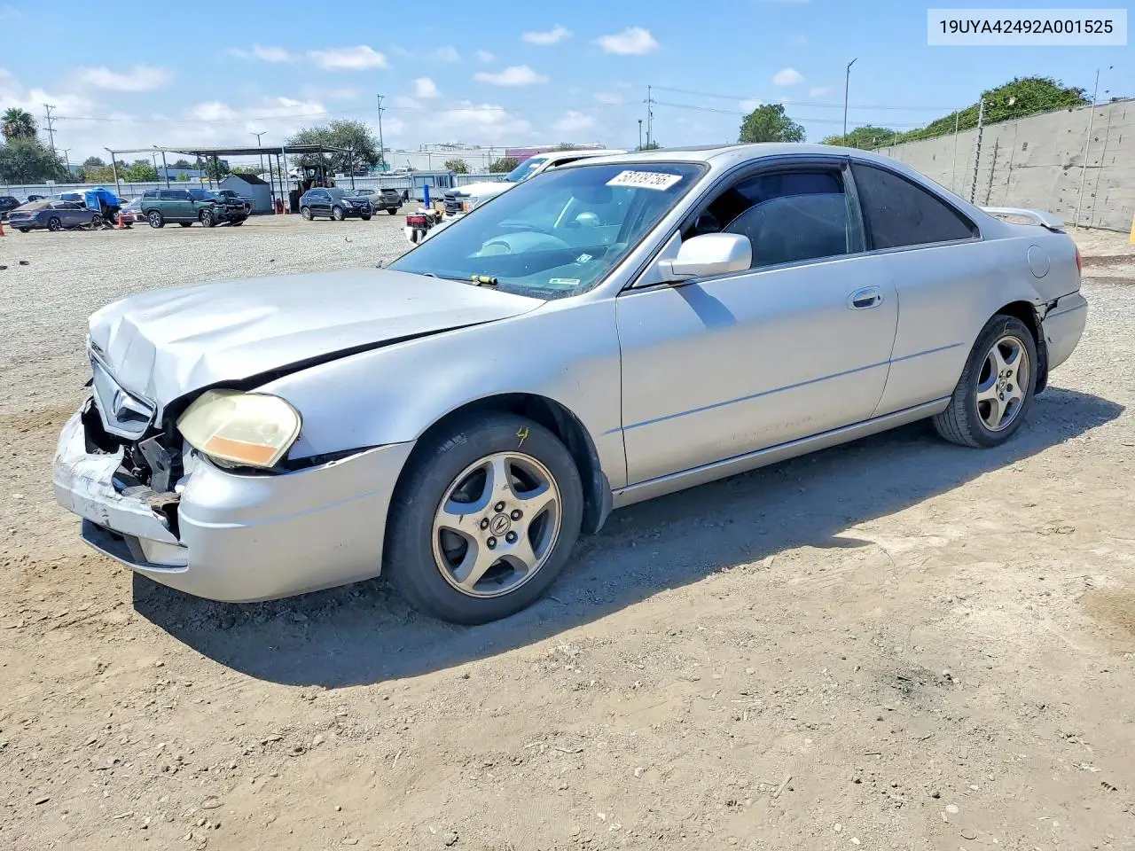 2002 Acura 3.2Cl VIN: 19UYA42492A001525 Lot: 58139756