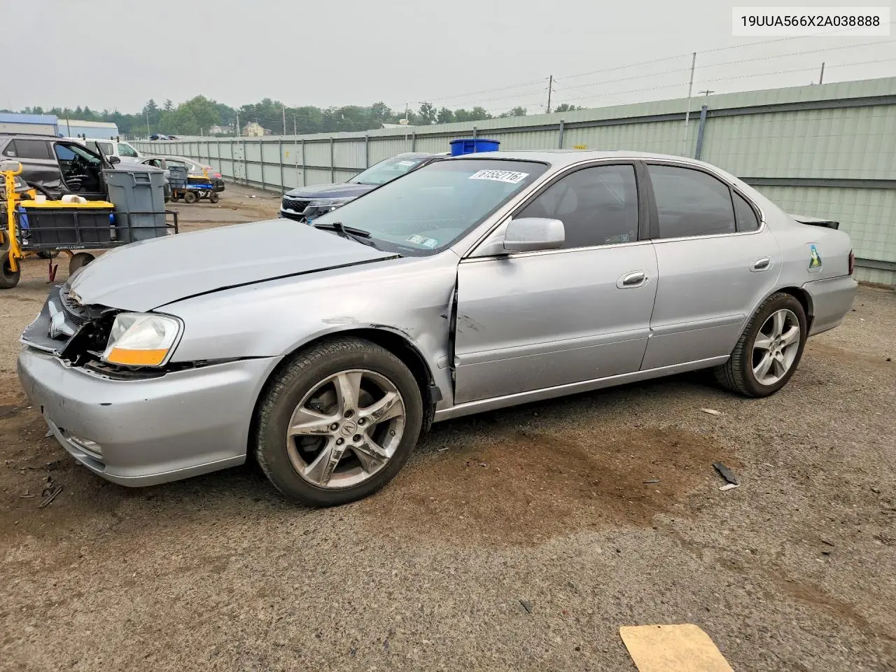 2002 Acura 3.2Tl VIN: 19UUA566X2A038888 Lot: 61552716