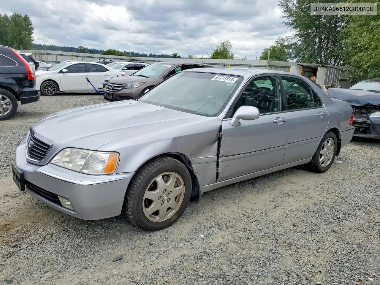 2002 Acura 3.5Rl VIN: JH4KA96512C800108 Lot: 61717316