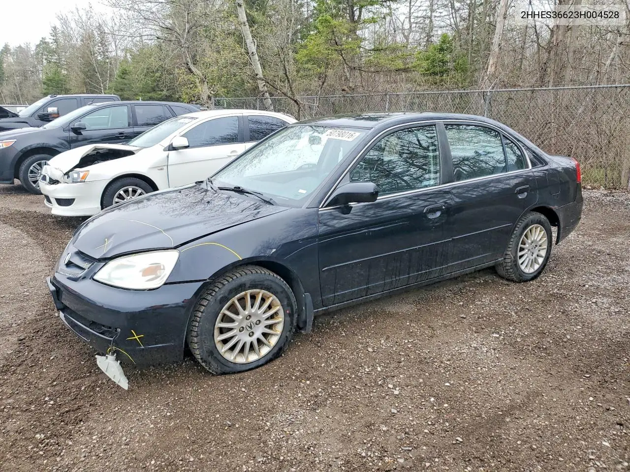 2003 Acura 1.7El Touring VIN: 2HHES36623H004528 Lot: 50798016
