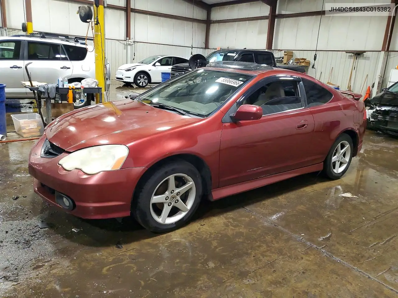 2003 Acura Rsx VIN: JH4DC54843C015382 Lot: 55866966