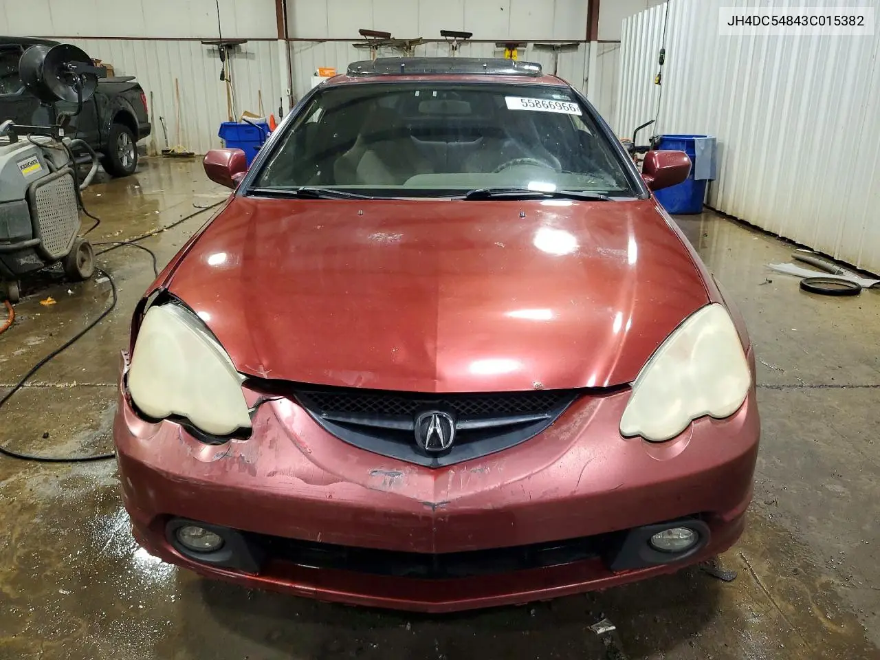 2003 Acura Rsx VIN: JH4DC54843C015382 Lot: 55866966
