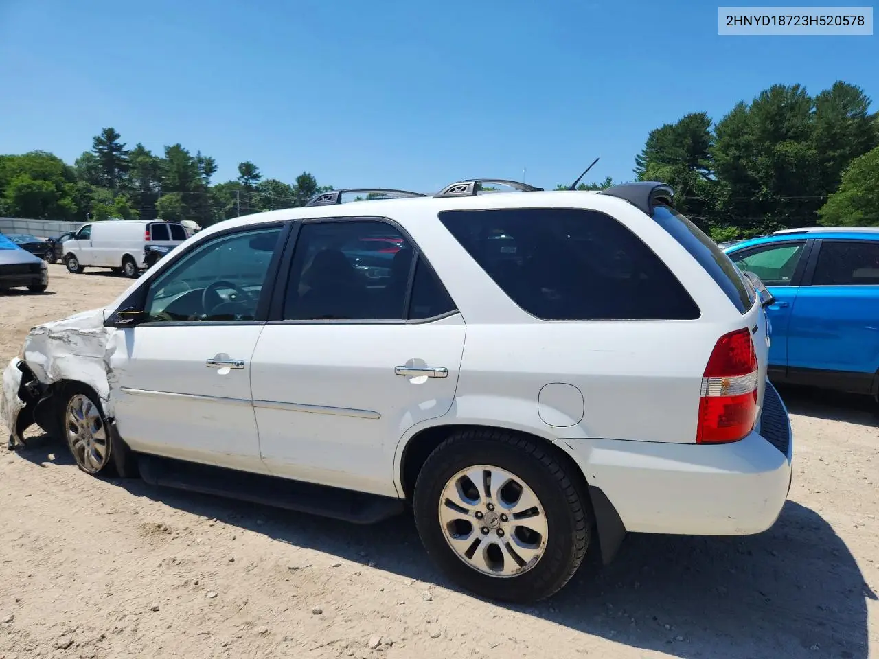 2003 Acura Mdx Touring VIN: 2HNYD18723H520578 Lot: 59343096