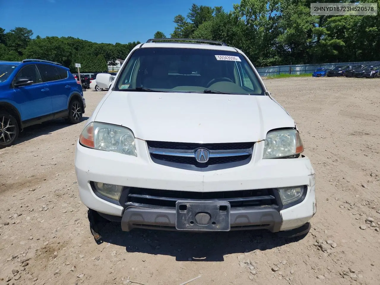 2003 Acura Mdx Touring VIN: 2HNYD18723H520578 Lot: 59343096