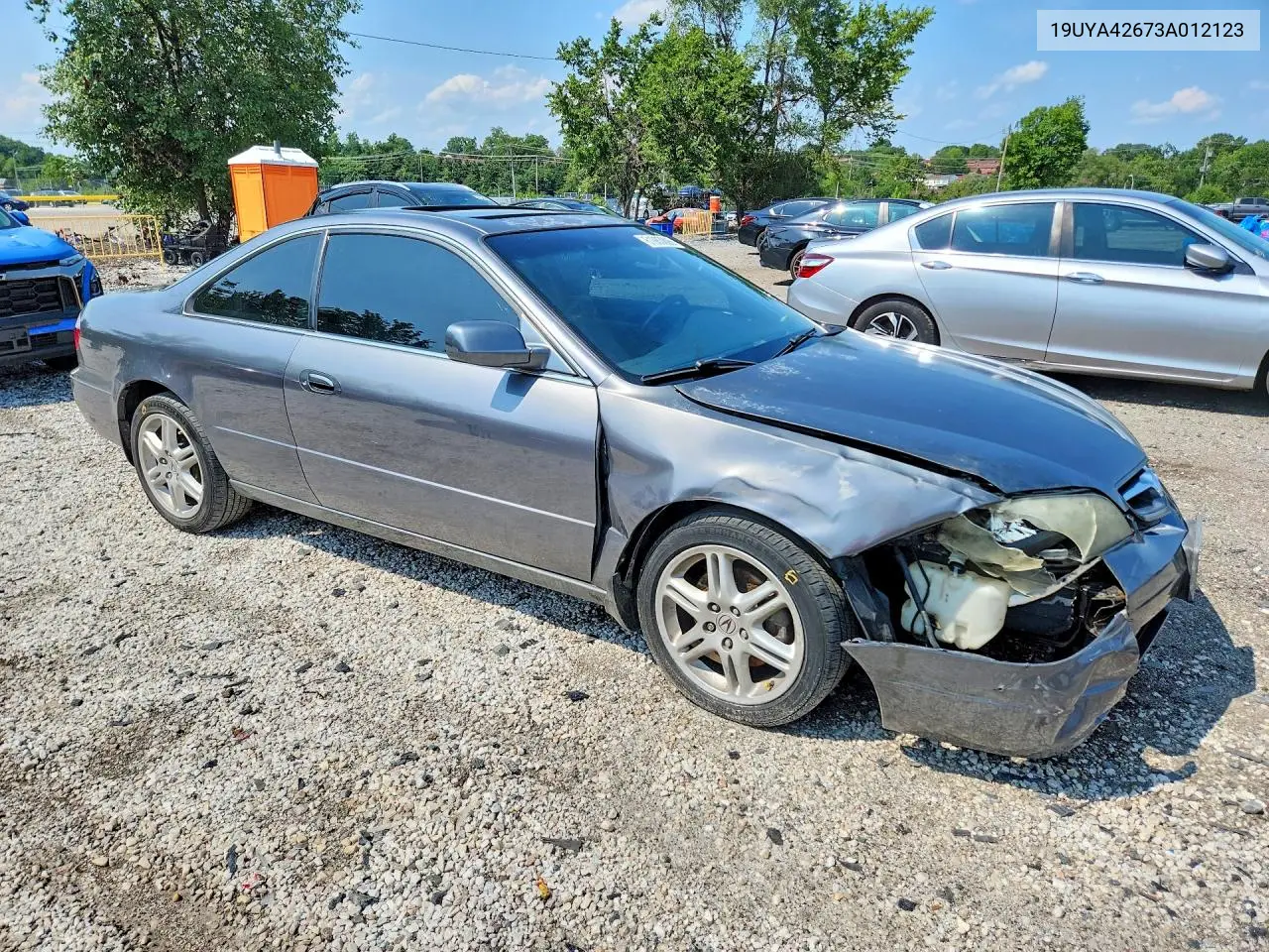 2003 Acura 3.2Cl Type-S VIN: 19UYA42673A012123 Lot: 61983006