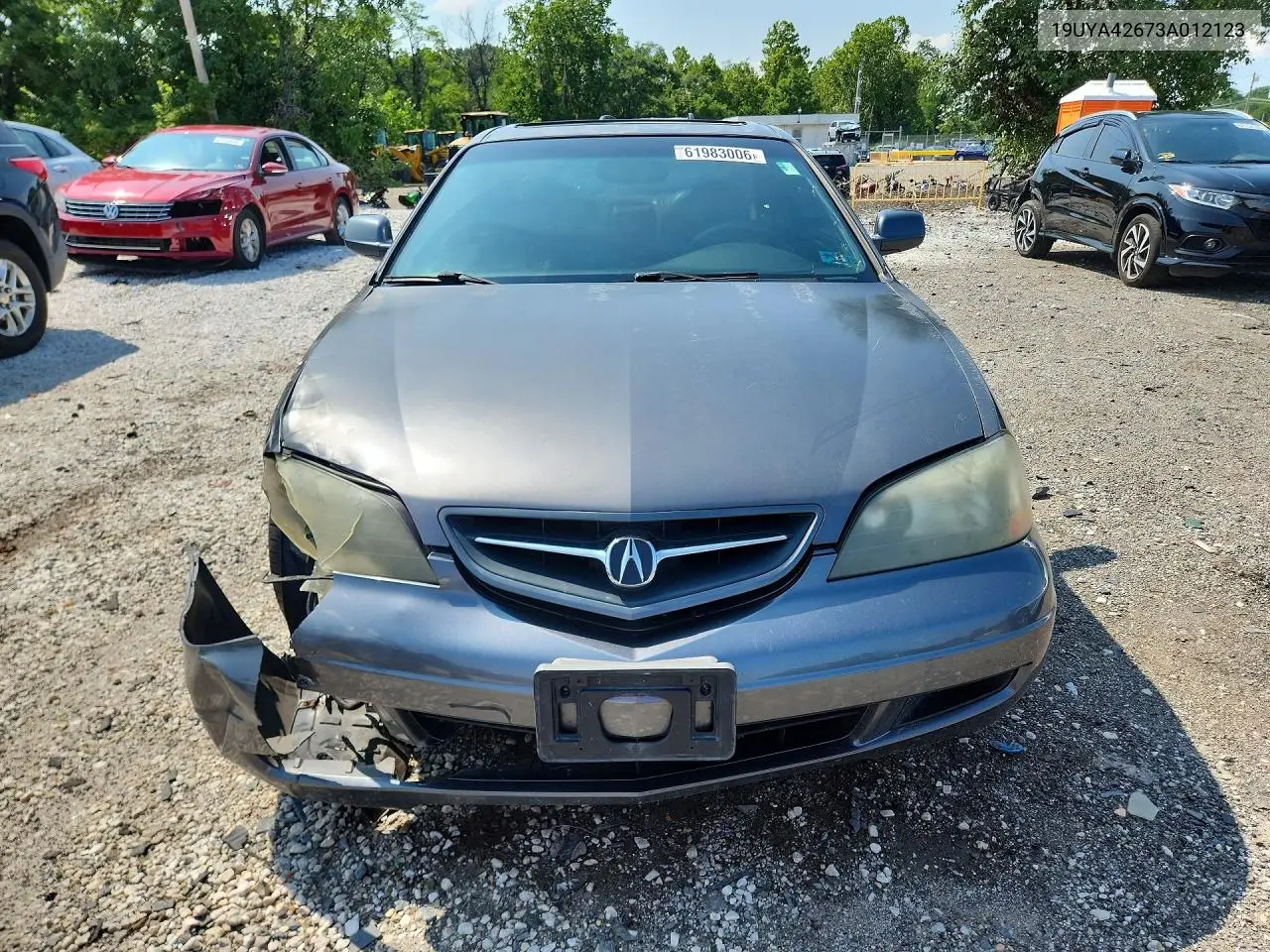 2003 Acura 3.2Cl Type-S VIN: 19UYA42673A012123 Lot: 61983006