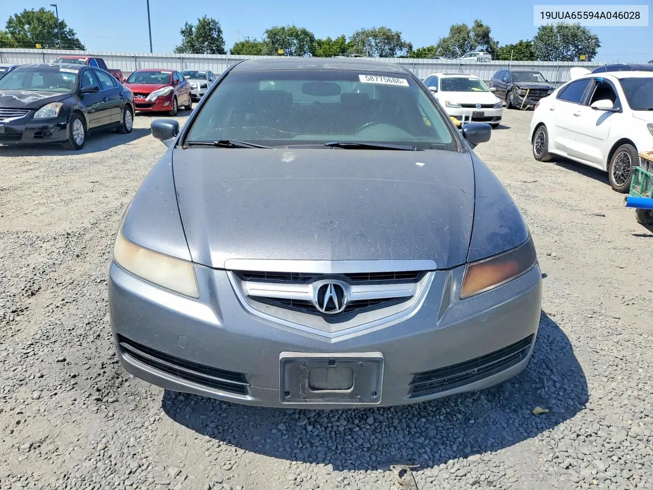 2004 Acura Tl VIN: 19UUA65594A046028 Lot: 58775686