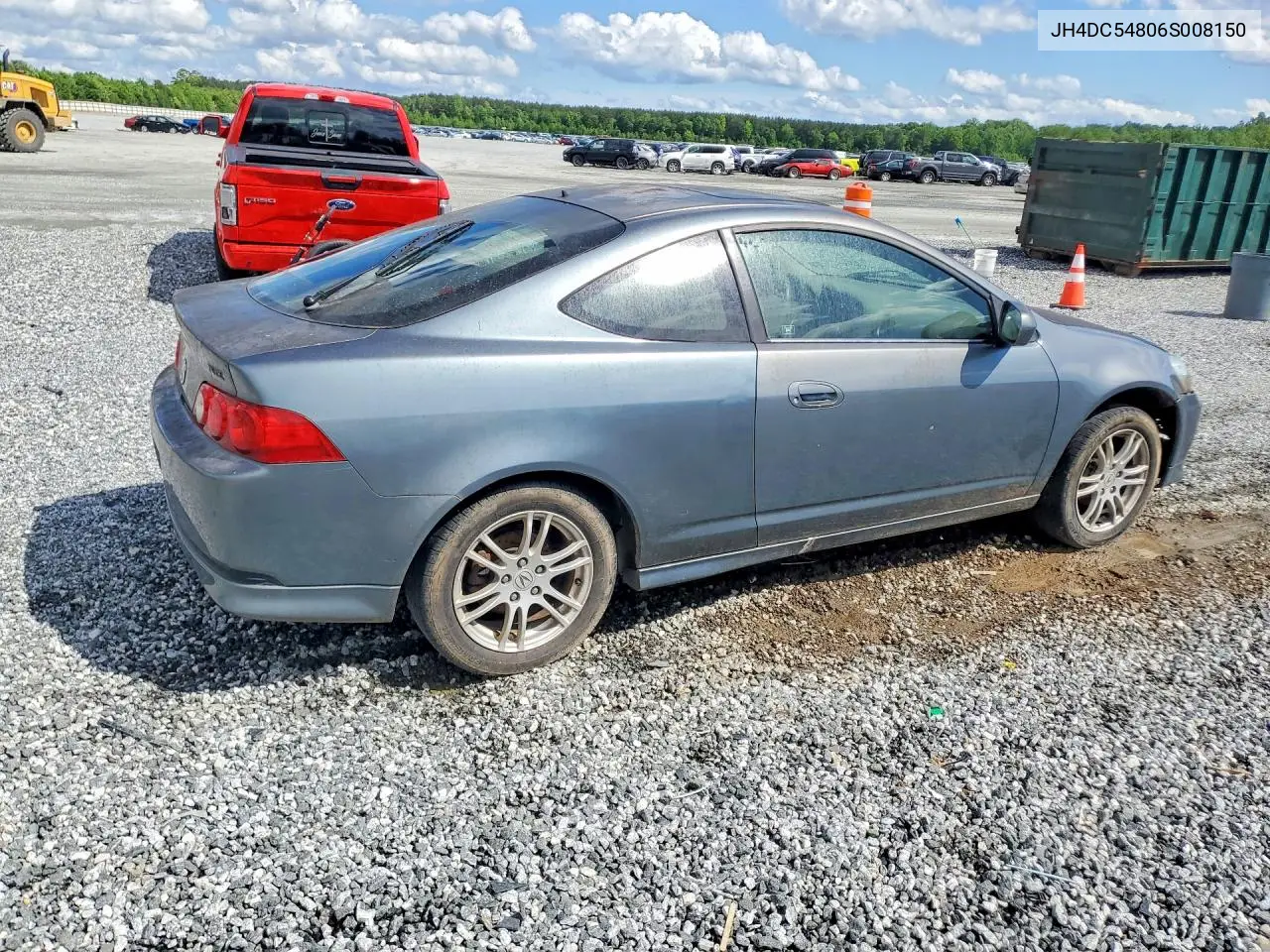 2006 Acura Rsx VIN: JH4DC54806S008150 Lot: 52541456