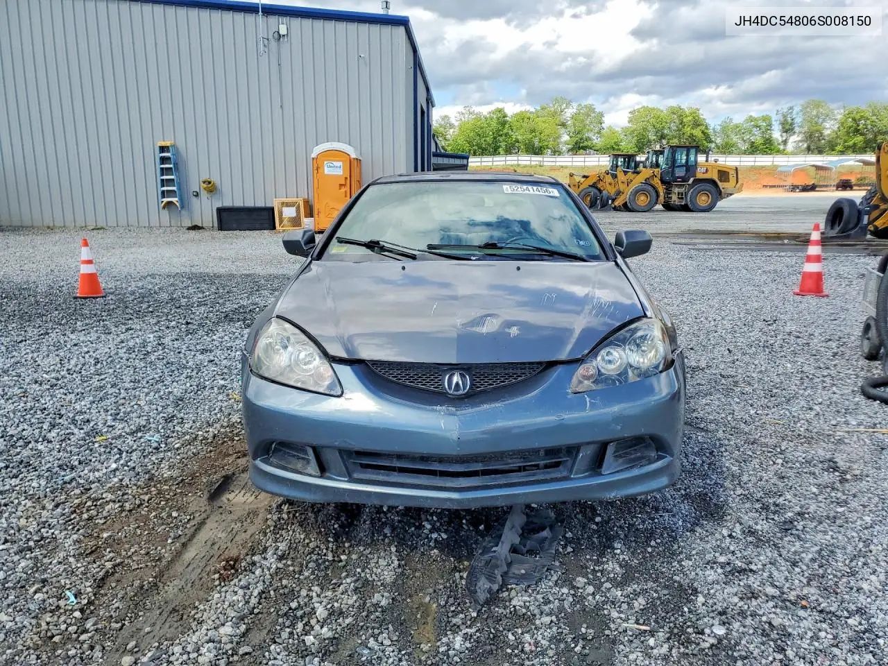 2006 Acura Rsx VIN: JH4DC54806S008150 Lot: 52541456