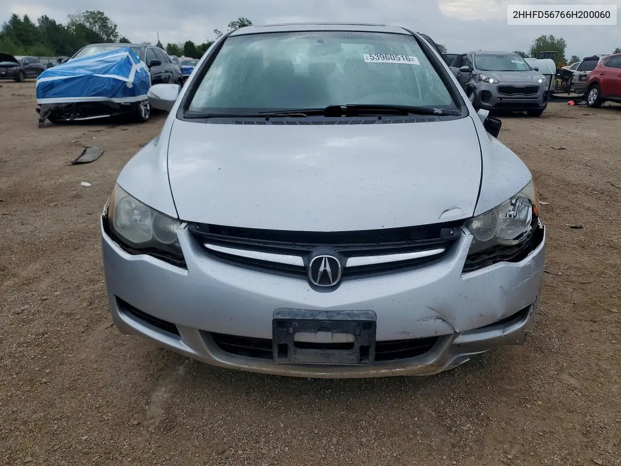 2006 Acura Csx Premium VIN: 2HHFD56766H200060 Lot: 53960516