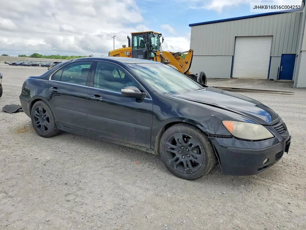 2006 Acura Rl VIN: JH4KB16516C004253 Lot: 56981276