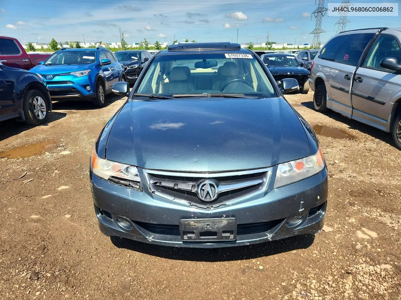 2006 Acura Tsx VIN: JH4CL96806C006862 Lot: 57607336