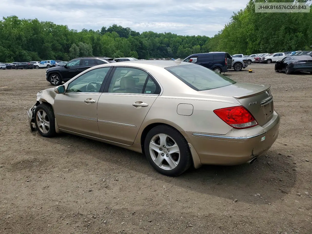 2006 Acura Rl VIN: JH4KB16576C001843 Lot: 57853846