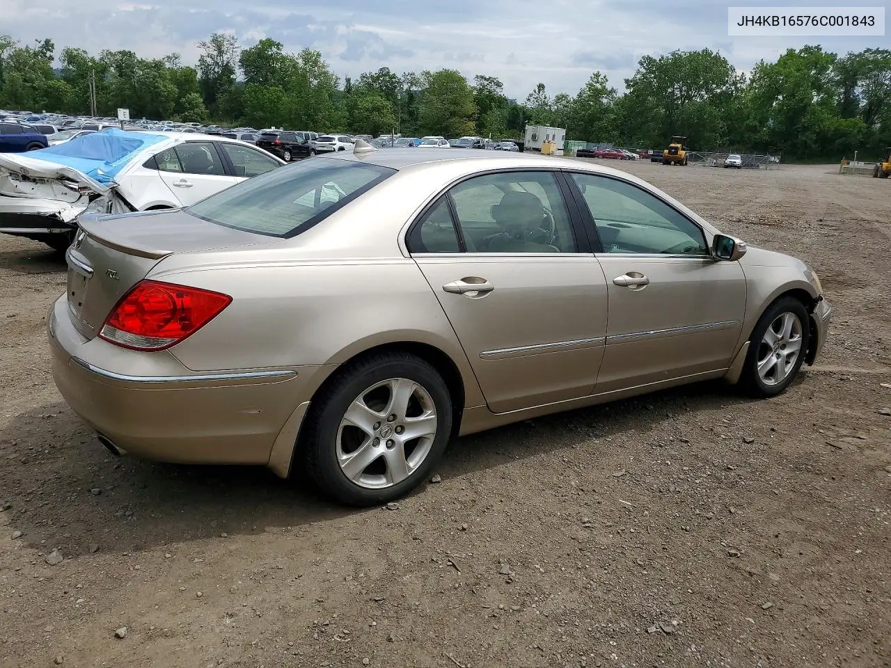 2006 Acura Rl VIN: JH4KB16576C001843 Lot: 57853846