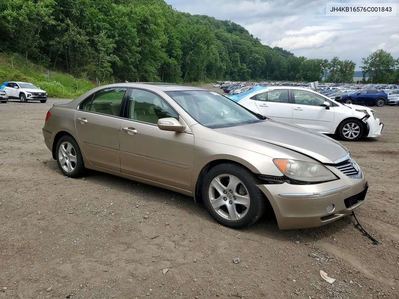 2006 Acura Rl VIN: JH4KB16576C001843 Lot: 57853846
