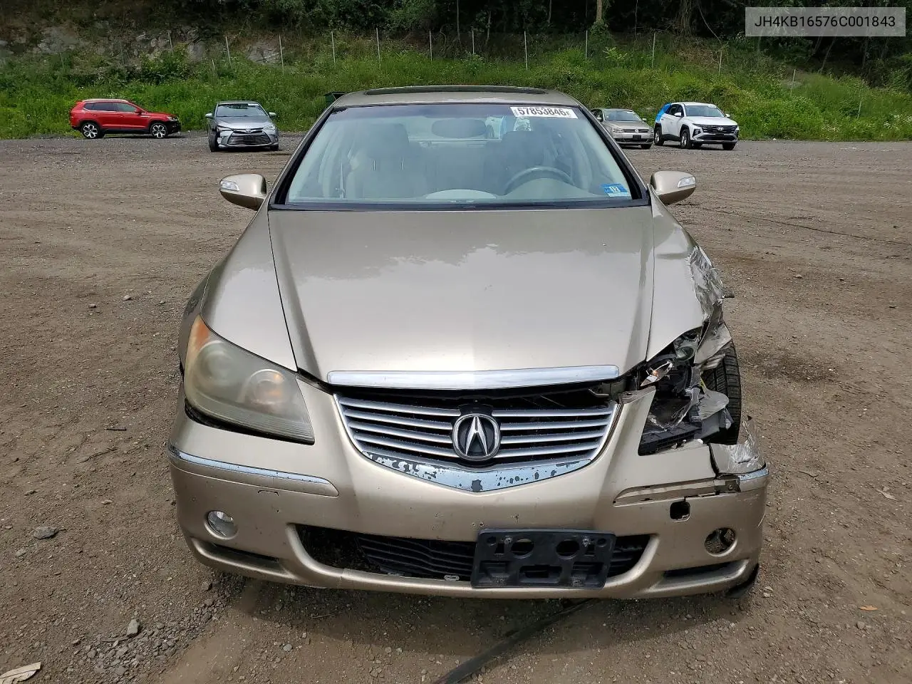 2006 Acura Rl VIN: JH4KB16576C001843 Lot: 57853846