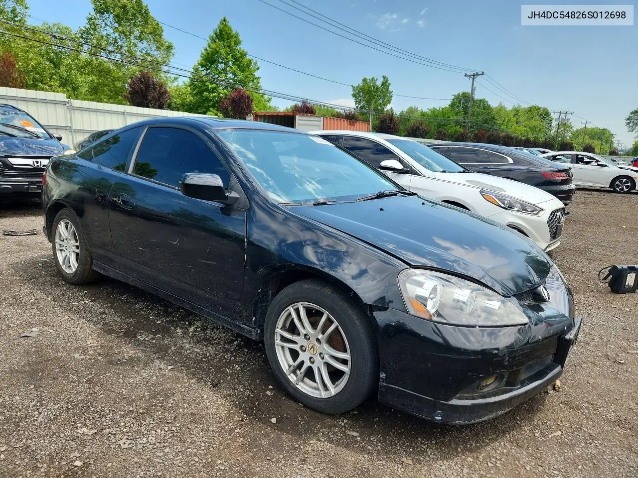 2006 Acura Rsx VIN: JH4DC54826S012698 Lot: 59038106