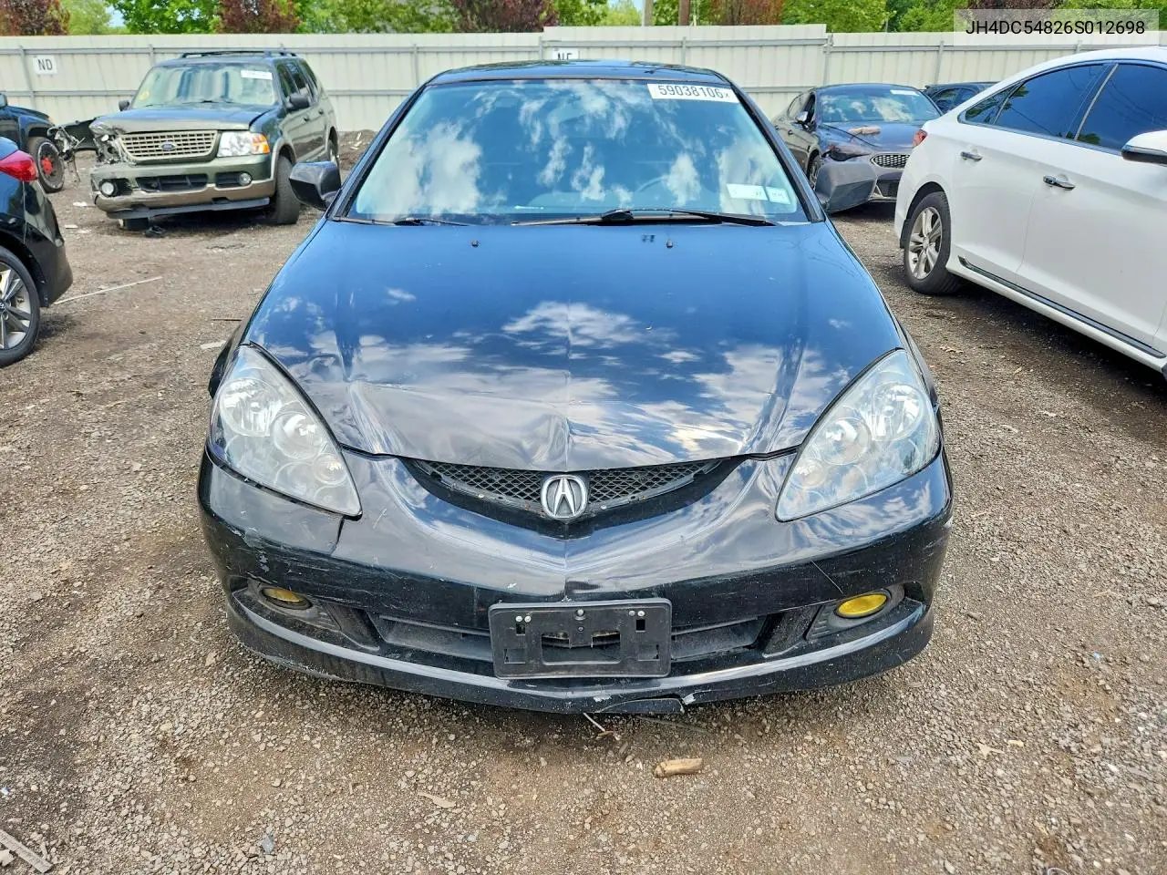 2006 Acura Rsx VIN: JH4DC54826S012698 Lot: 59038106