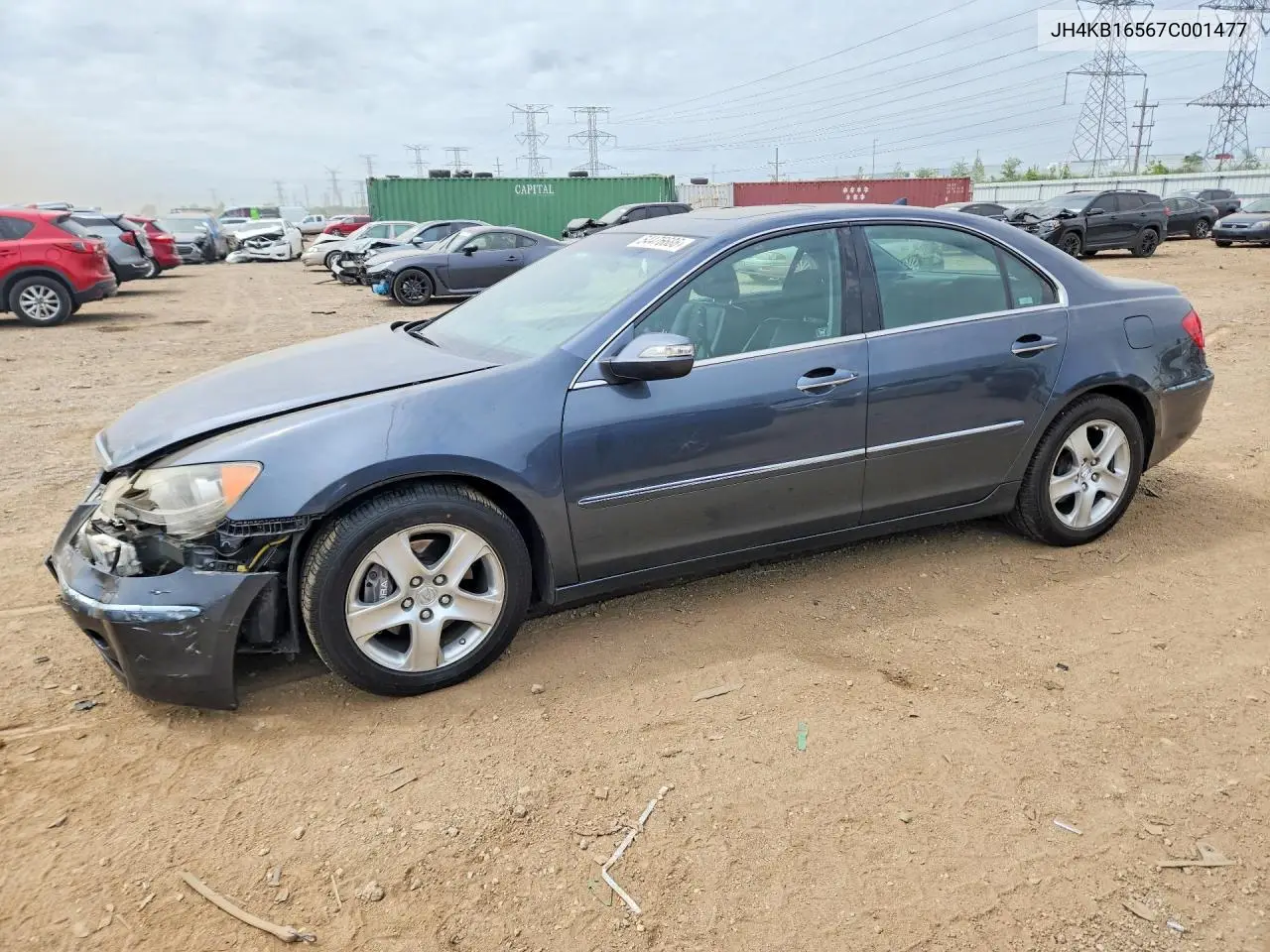 2007 Acura Rl VIN: JH4KB16567C001477 Lot: 54476686