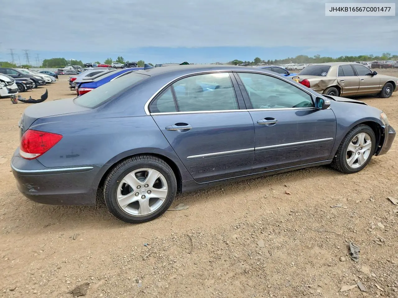2007 Acura Rl VIN: JH4KB16567C001477 Lot: 54476686