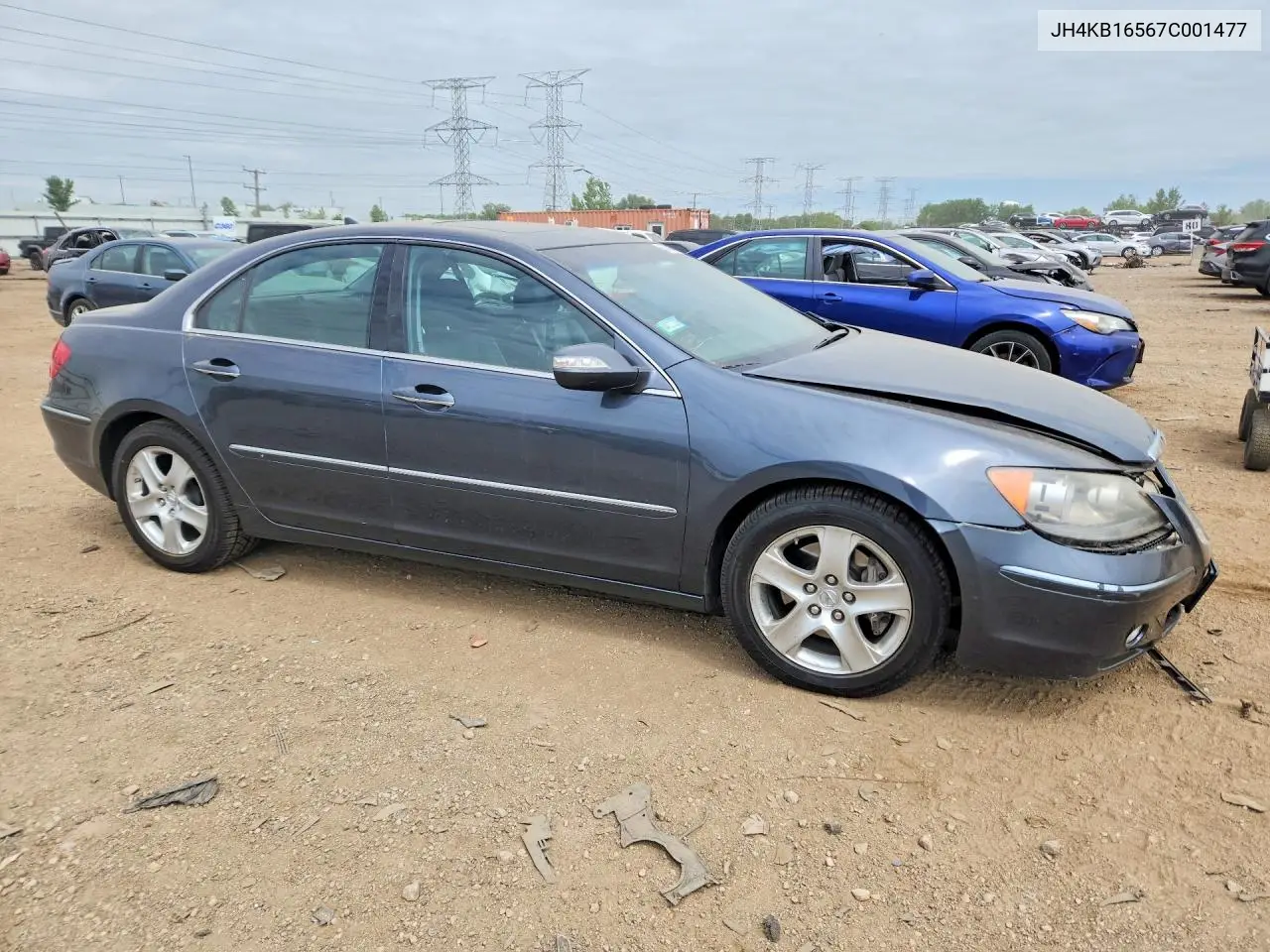 2007 Acura Rl VIN: JH4KB16567C001477 Lot: 54476686