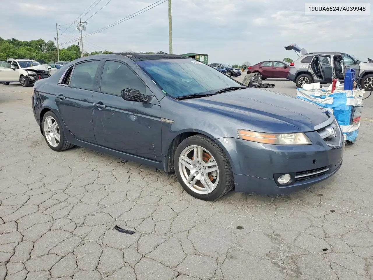 2007 Acura Tl VIN: 19UUA66247A039948 Lot: 60021556