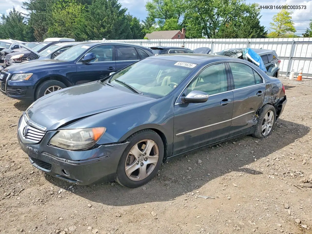2008 Acura Rl VIN: JH4KB16698C003573 Lot: 55079626